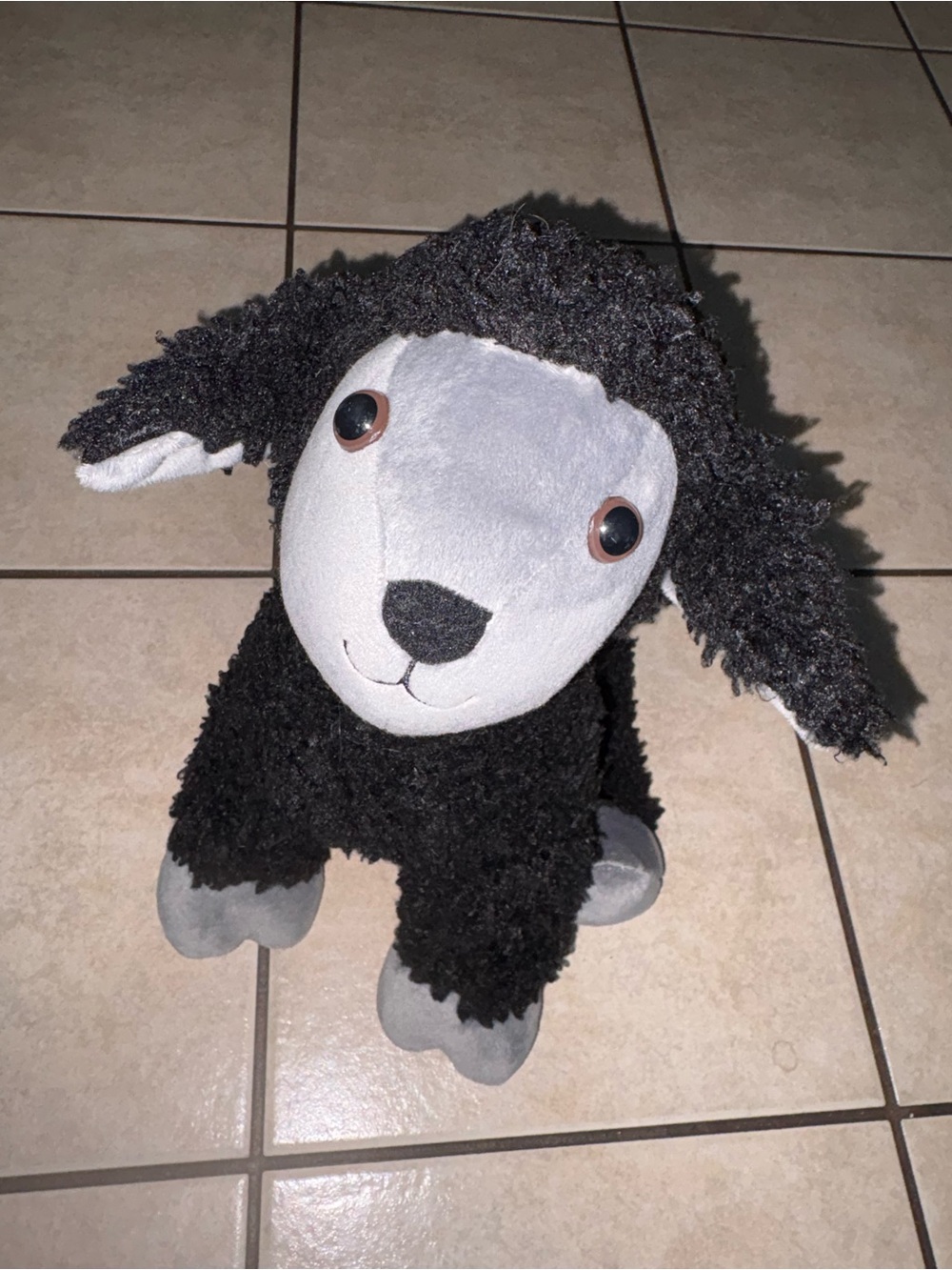 Build a Bear Plush Black & Gray Lamb sheep rare